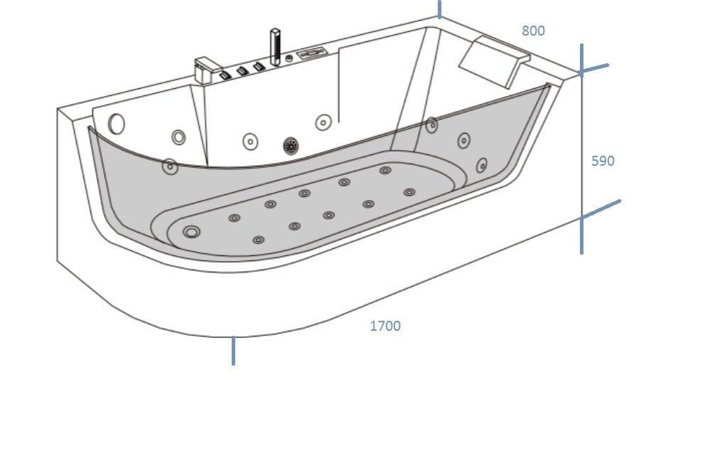 картинка Акриловая ванна Grossman GR-17000R 