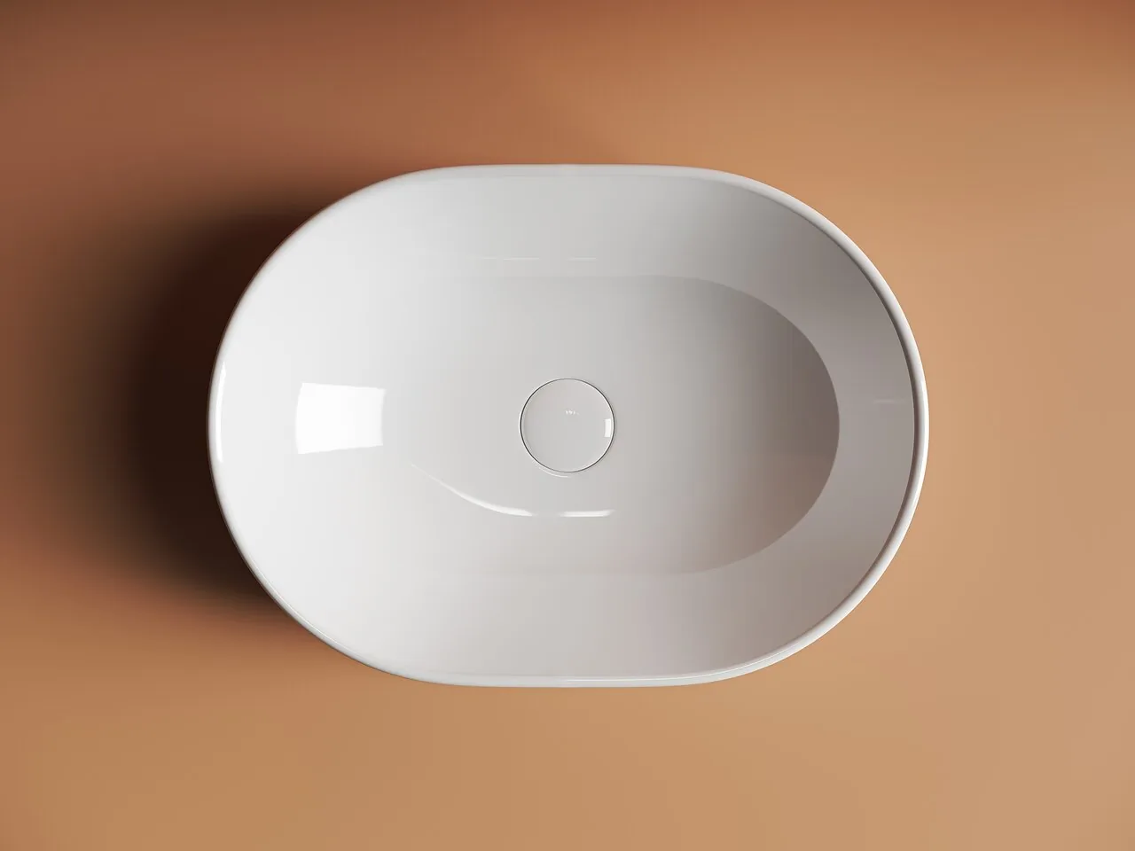 картинка Накладная раковина Ceramicanova Element CN6019 цвет белый 48х35 см 