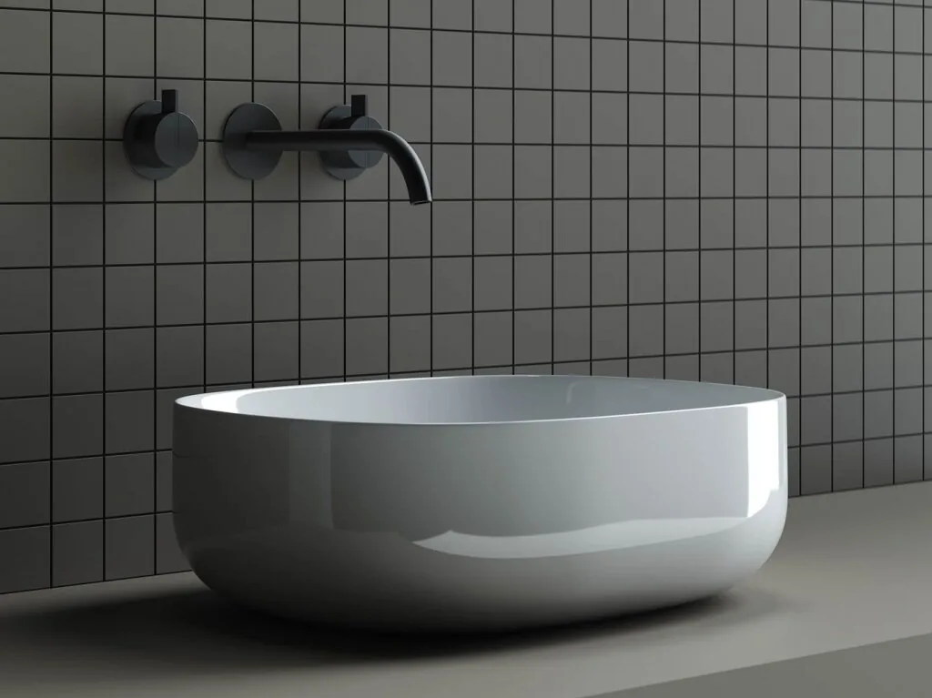 картинка Накладная раковина Ceramicanova Element CN6018 цвет белый 46х35 см 