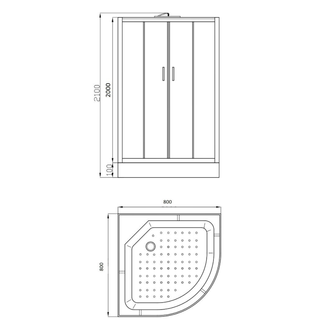 картинка Душевая кабина Parly EF831 