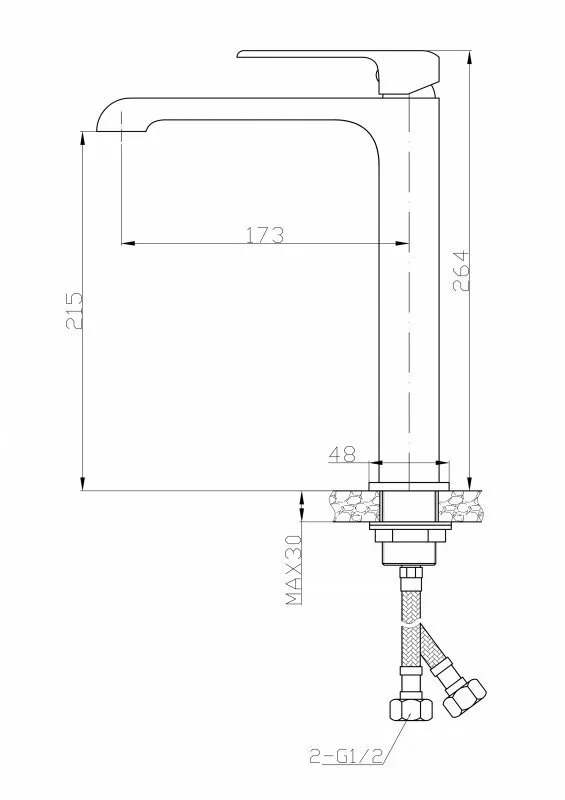 картинка Смеситель для раковины BelBagno DOR-LMC-CRM, хром 