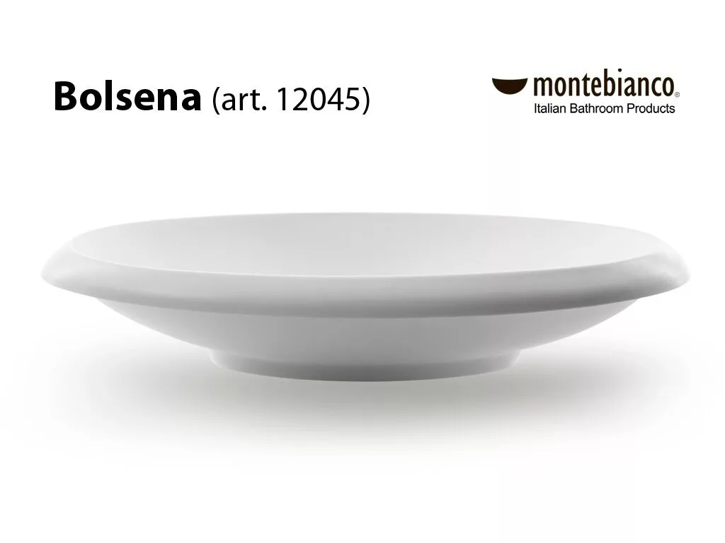 картинка Раковина MonteBianco Bolsena овальная, цвет белый матовый 