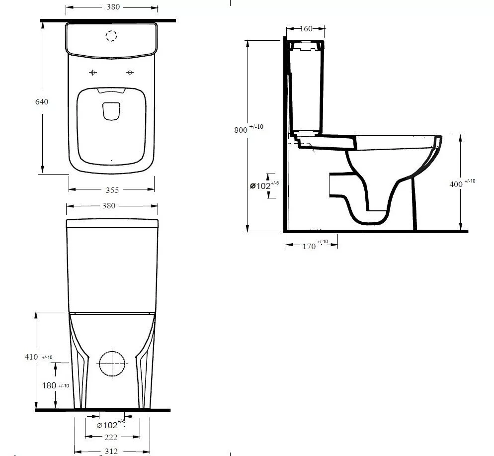 картинка Унитаз-компакт beWash Starnberg безободковый с функцией биде, сиденье микролифт 72453501 