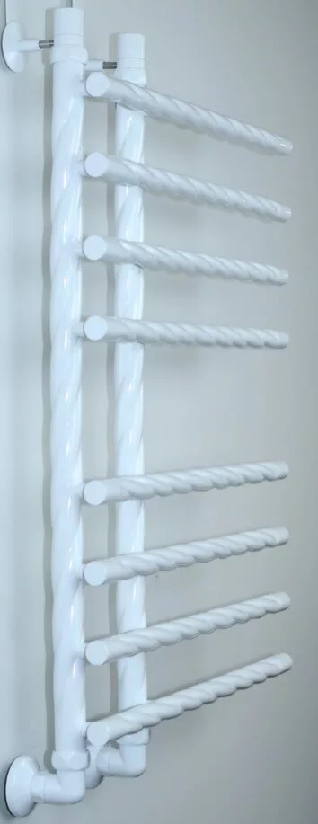 картинка Полотенцесушитель Двин L braid 100/15/55 1"-3/4"-1/2" Универсальный К3, Белый (4627166553971) 