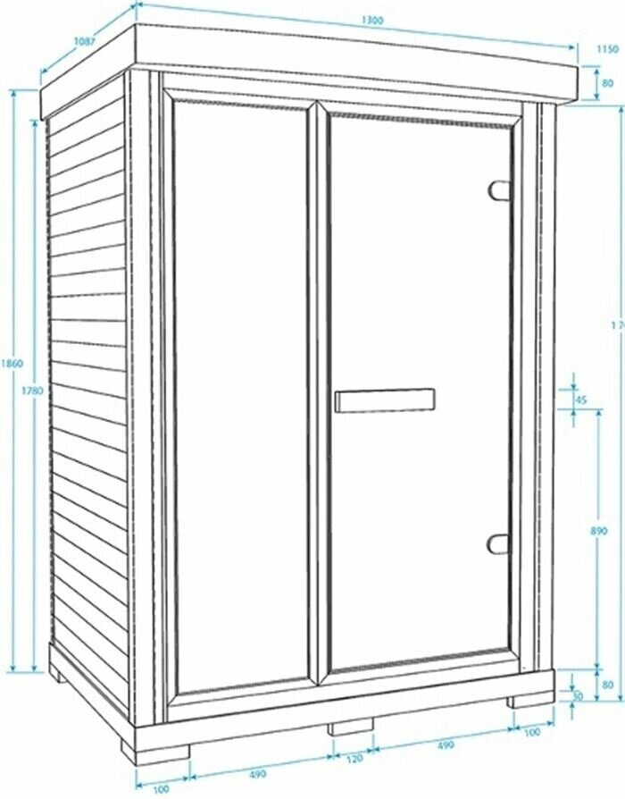 картинка Инфракрасная кабина (сауна) Mountfield Zora (130х115) 