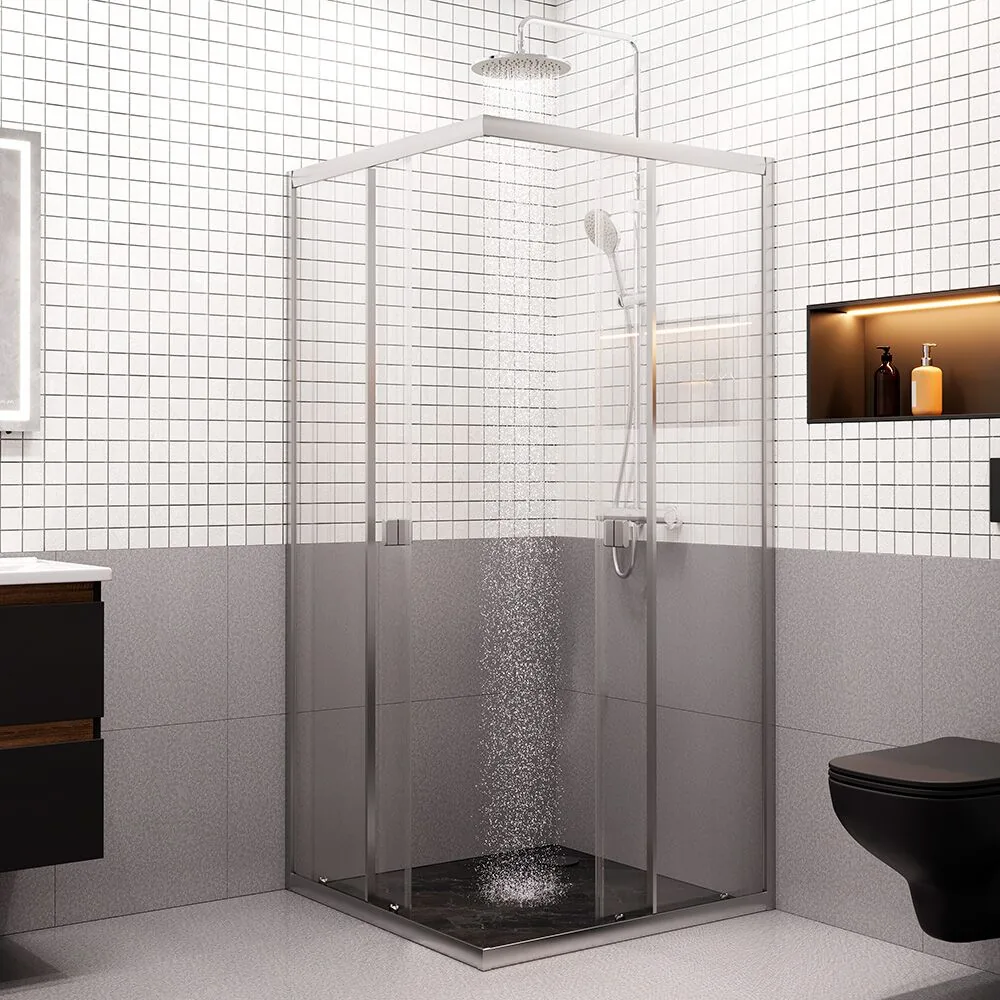фото Душевое ограждение AM.PM Sense W76G-403-9090-MT 90x90 см без поддона 