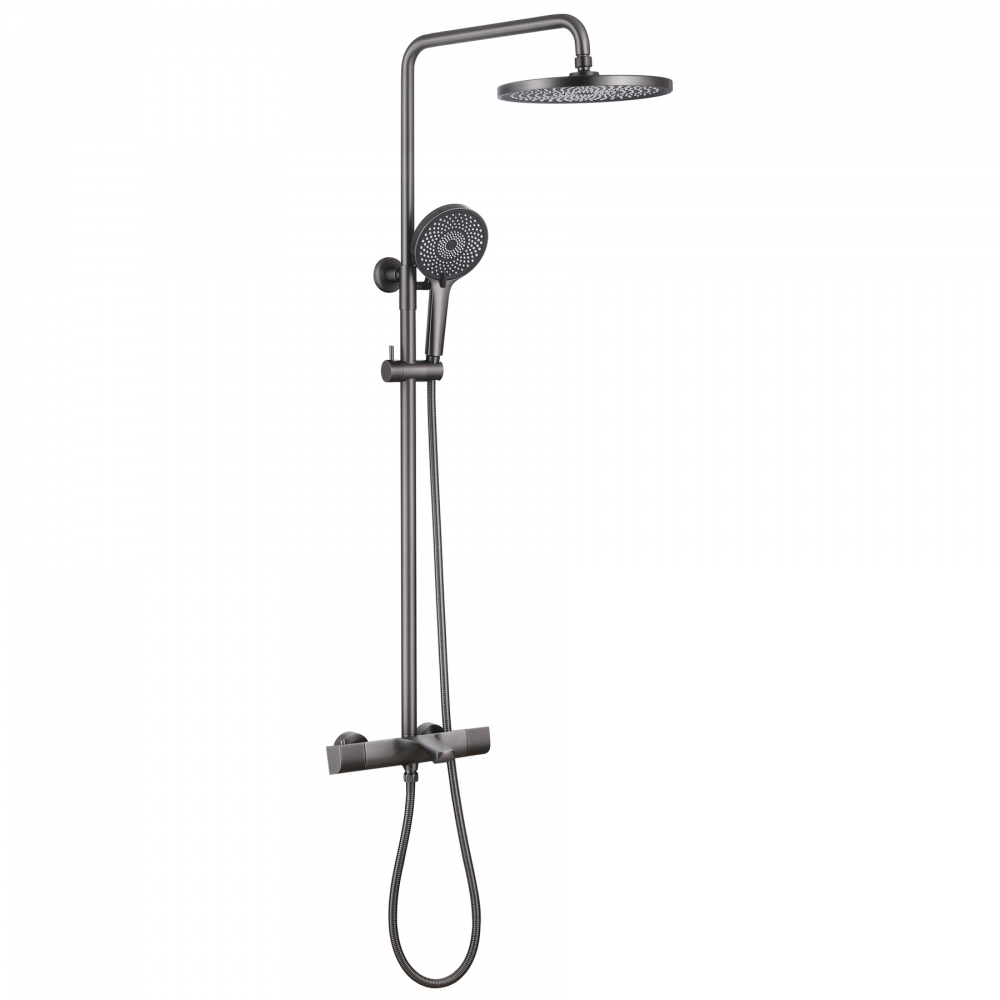 картинка Душевая стойка ABBER Thermostat AF8516NG с термостатом и изливом никель 