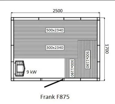 картинка Финская сауна Frank F875 