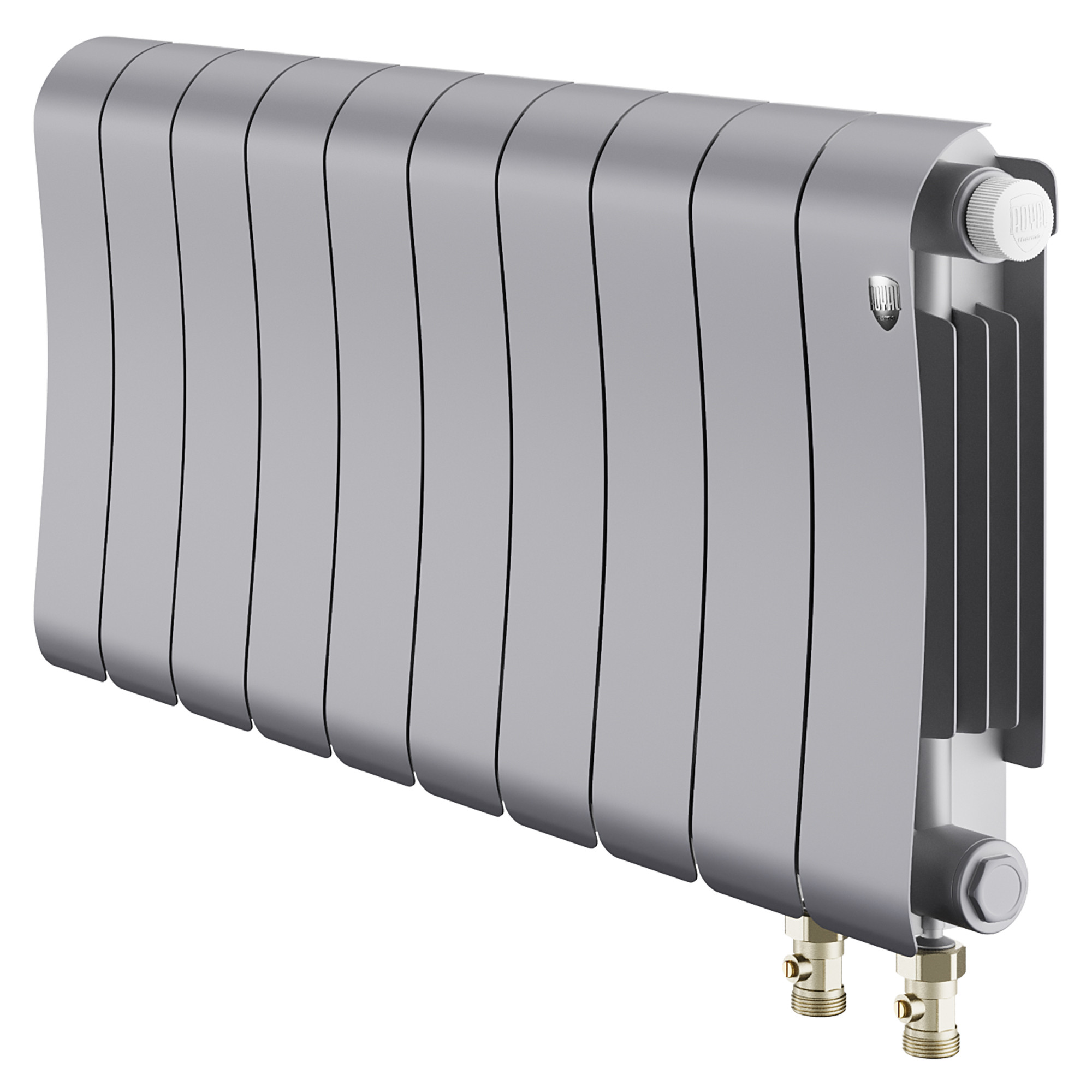 картинка Радиатор биметаллический Royal Thermo Infinity 300 Silver Satin VR80 10 секций 