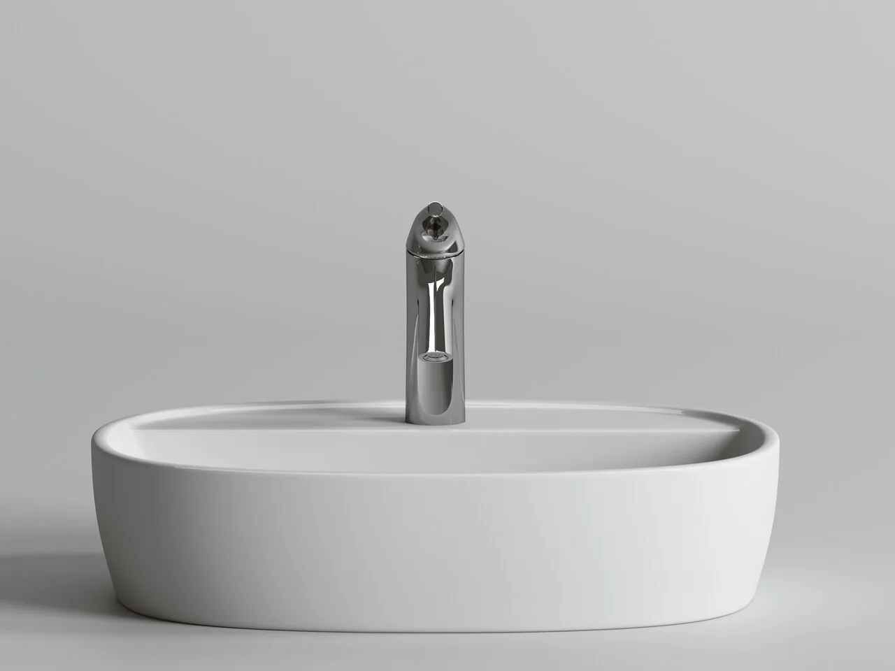 картинка Накладная раковина Ceramicanova Element CN6036 цвет белый 50х38 см 
