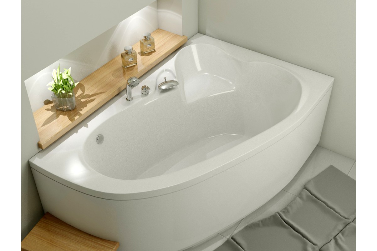 картинка Акриловая ванна Relisan Ariadna R 145x95 с каркасом 
