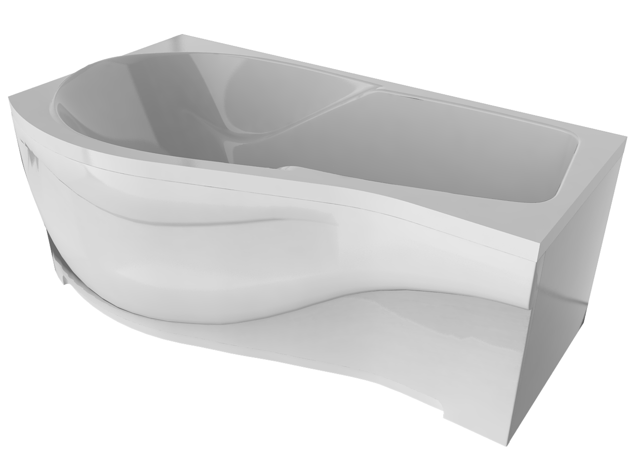 картинка Акриловая ванна Timo  VINO1792L с каркасом 