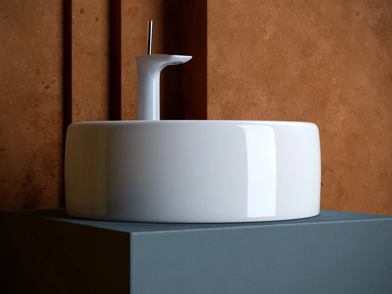 картинка Накладная раковина Ceramicanova Element CN5027 цвет белый 40х40 см 