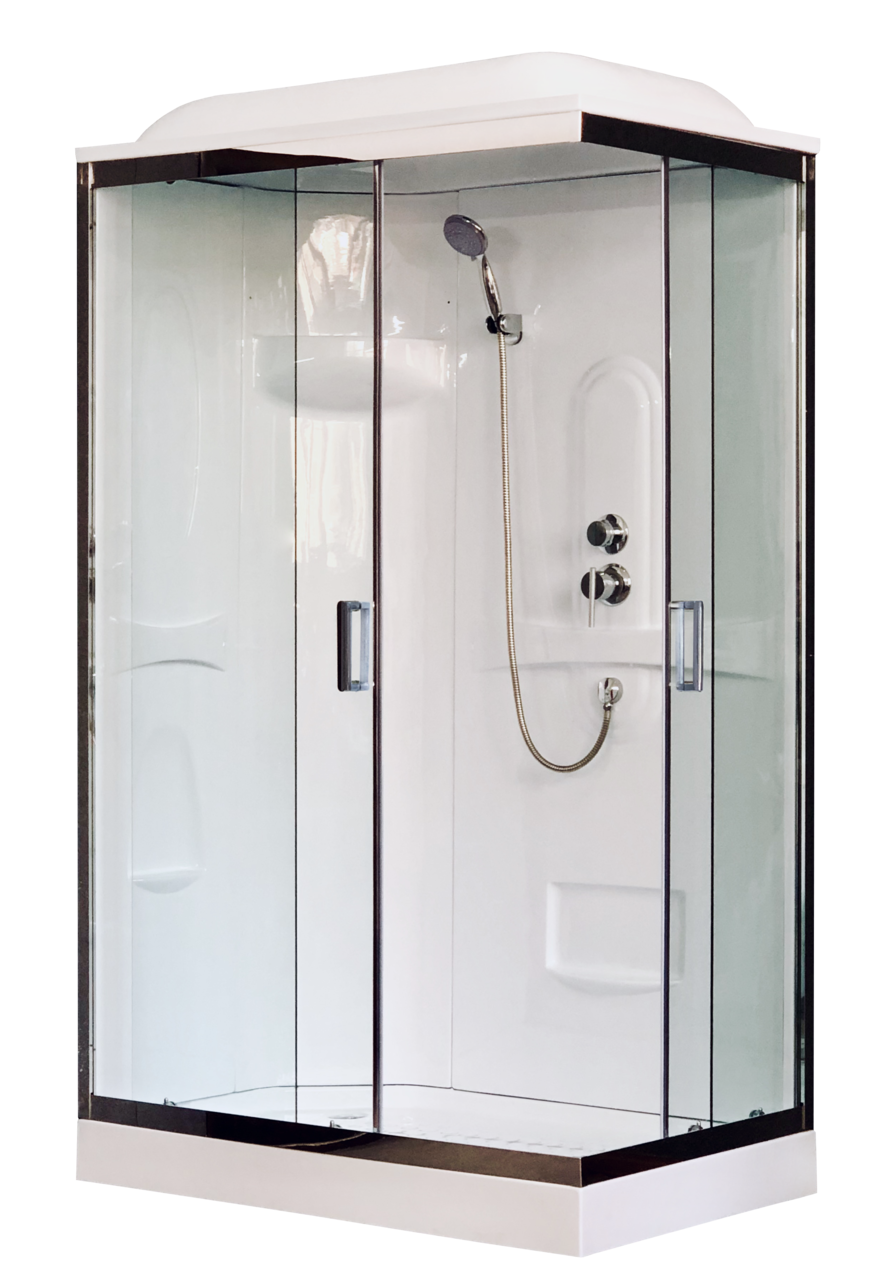 картинка Душевая кабина Royal Bath 8120HP1-T-CH (прозрачное) левая 120x80x217 