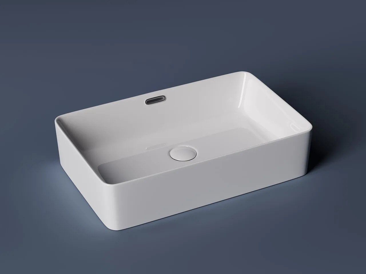 картинка Накладная раковина Ceramicanova Element CN5025 цвет белый 60х38 см 