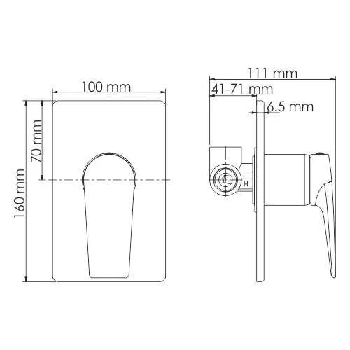 картинка Смеситель для душа WasserKRAFT Wiese 8451 