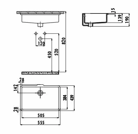 картинка Раковина Creavit ТР738 TP738-00CB00E-0000 