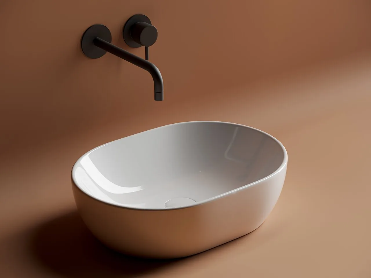 картинка Накладная раковина Ceramicanova Element CN6019 цвет белый 48х35 см 