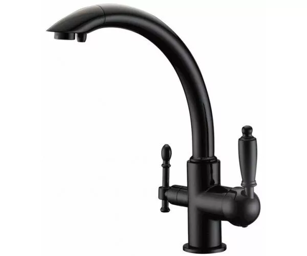 картинка Смеситель для кухонной мойки ZORG Sanitary ZR 314 YF-33 BLACK 