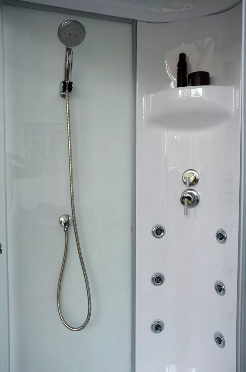 картинка Душевая кабина Royal Bath 8120BP3-WT-CH (белое/прозрачное) левая 120x80x217 