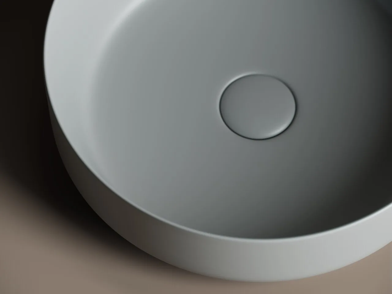 картинка Накладная раковина Ceramicanova Element CN6022MH цвет антрацит матовый 39х39 см 