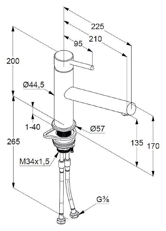 картинка Смеситель для кухни Kludi Steel 44850F860, нержавеющая сталь 