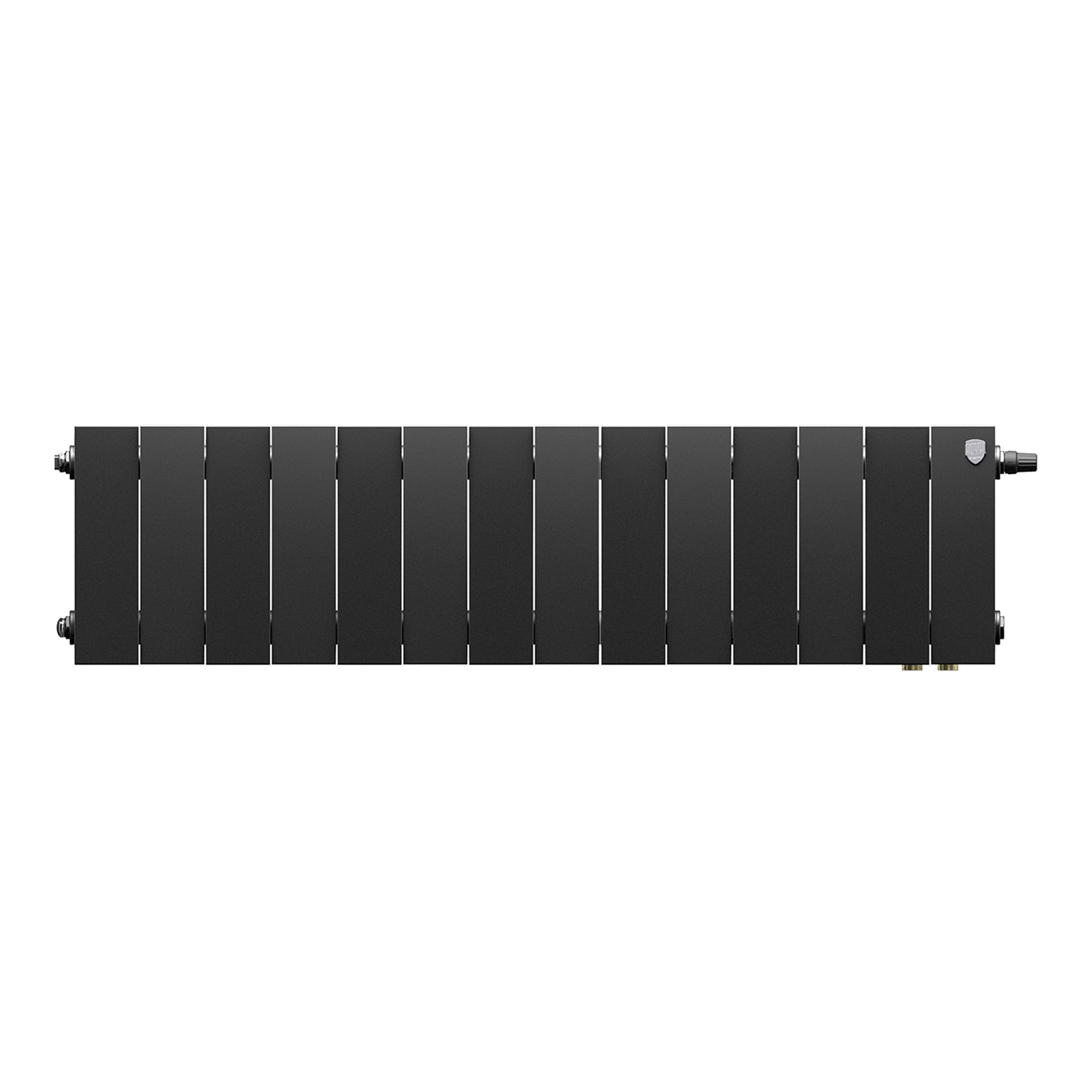 картинка Радиатор биметаллический Royal Thermo PianoForte 200 Чёрный VR80- 14 секции 
