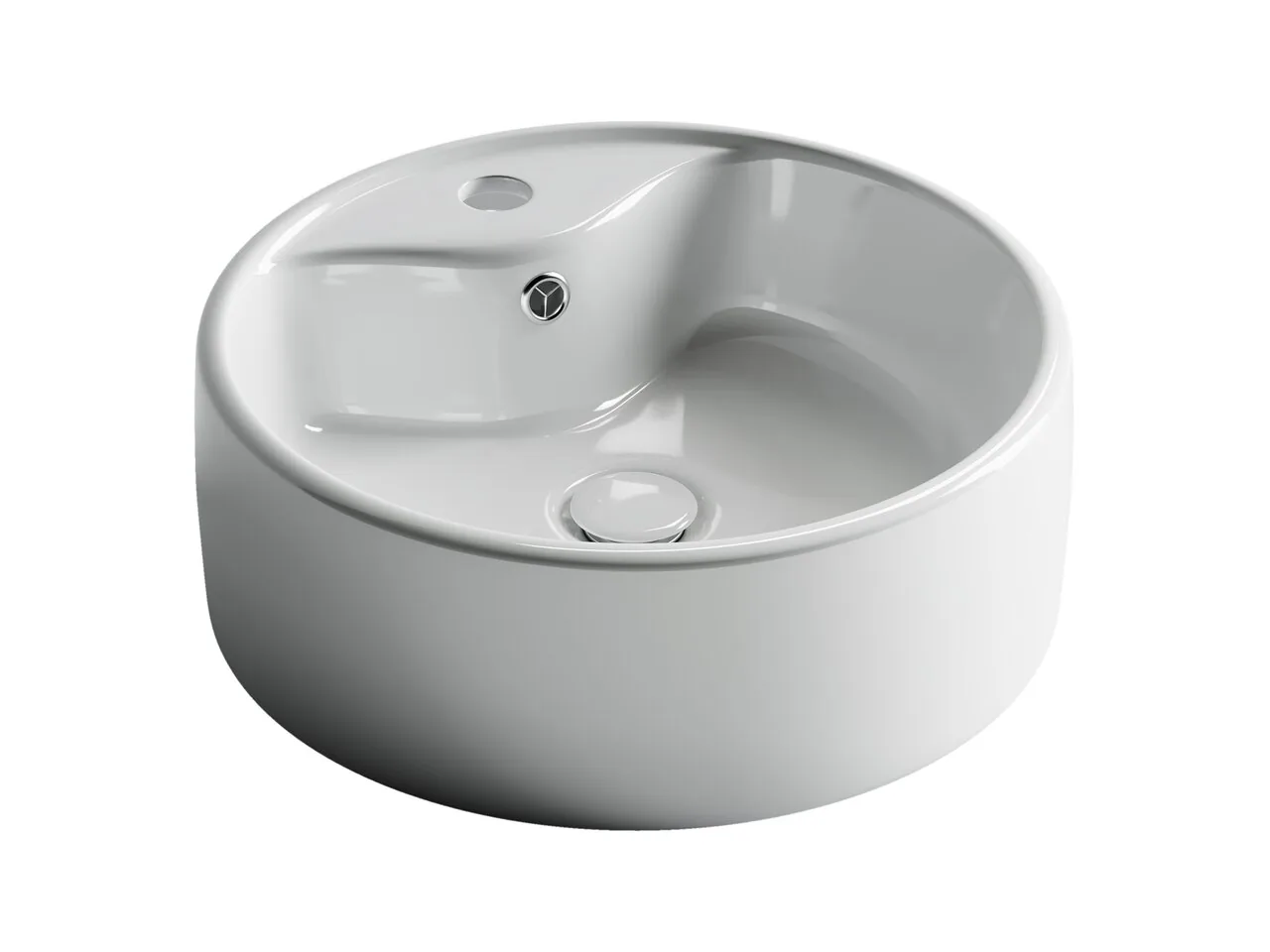 картинка Накладная раковина Ceramicanova Element CN5027 цвет белый 40х40 см 