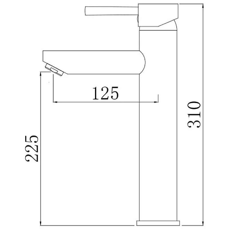 картинка Смеситель для раковины Comforty FC018B-CMT 00004149948, черный 