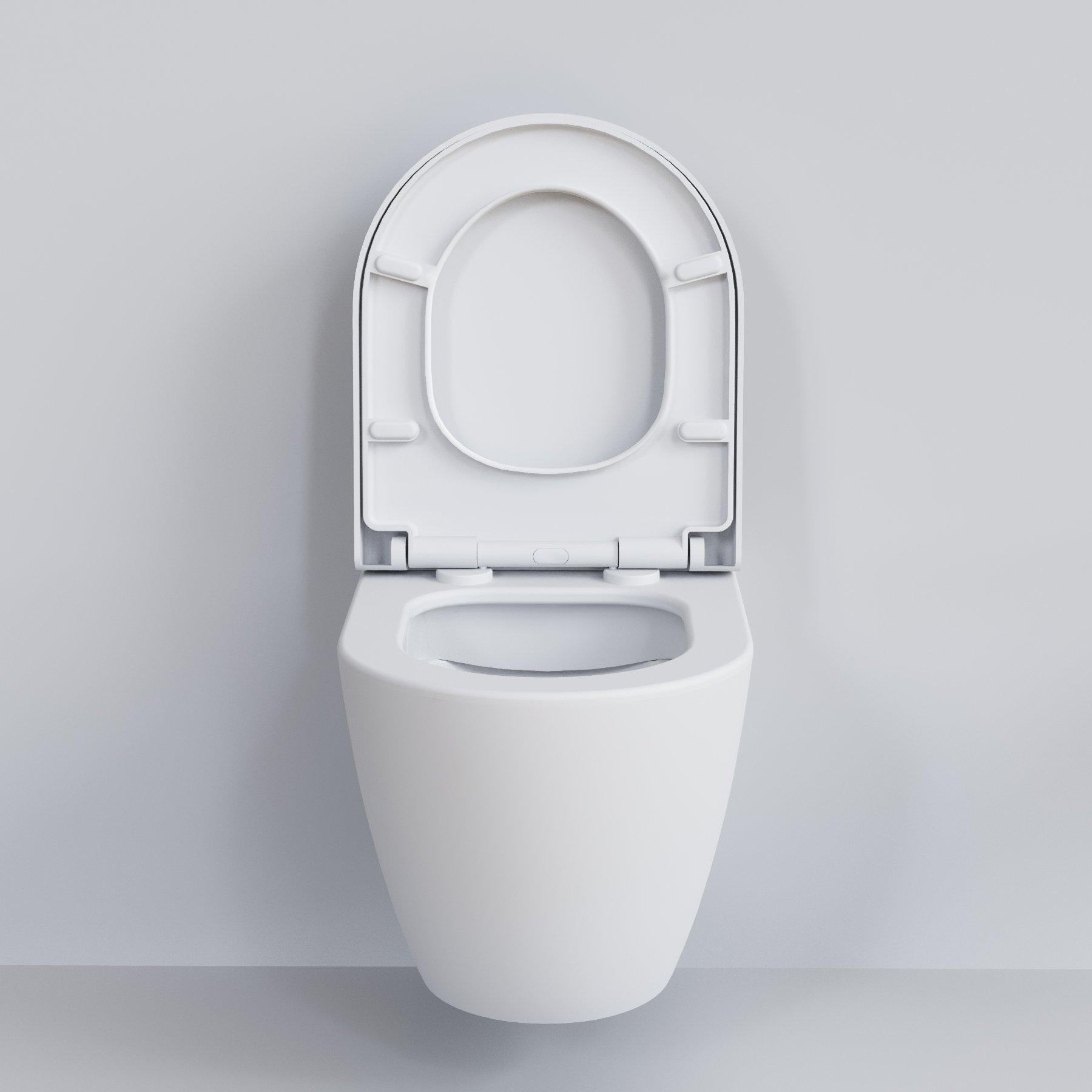 картинка Унитаз подвесной Ambassador Queen 113T20101R белый матовый с толстой крышкой 