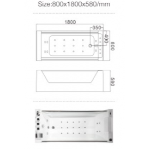 картинка Гидромассажная ванна Frank F104 