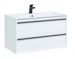 фото Тумба с раковиной Aquanet Lino 90 белый матовый арт. 00271949 