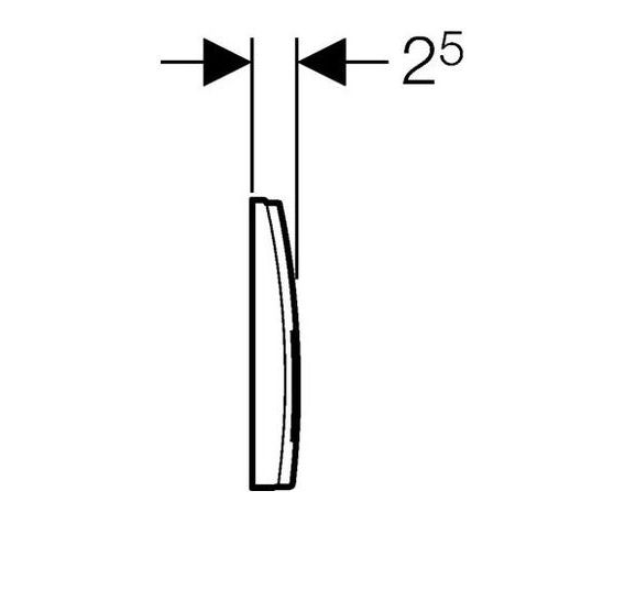 картинка Кнопка смыва Geberit Delta 50 115.135.11.1 белая 