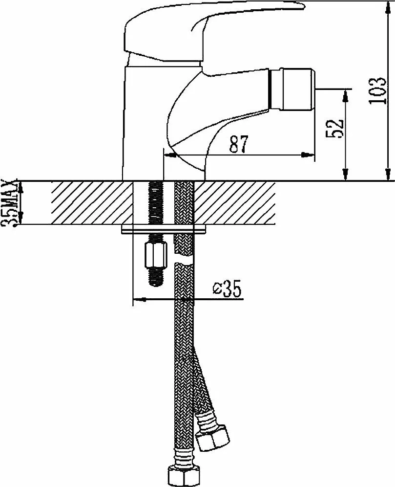 картинка Смеситель для биде Lemark Pramen LM3308C 