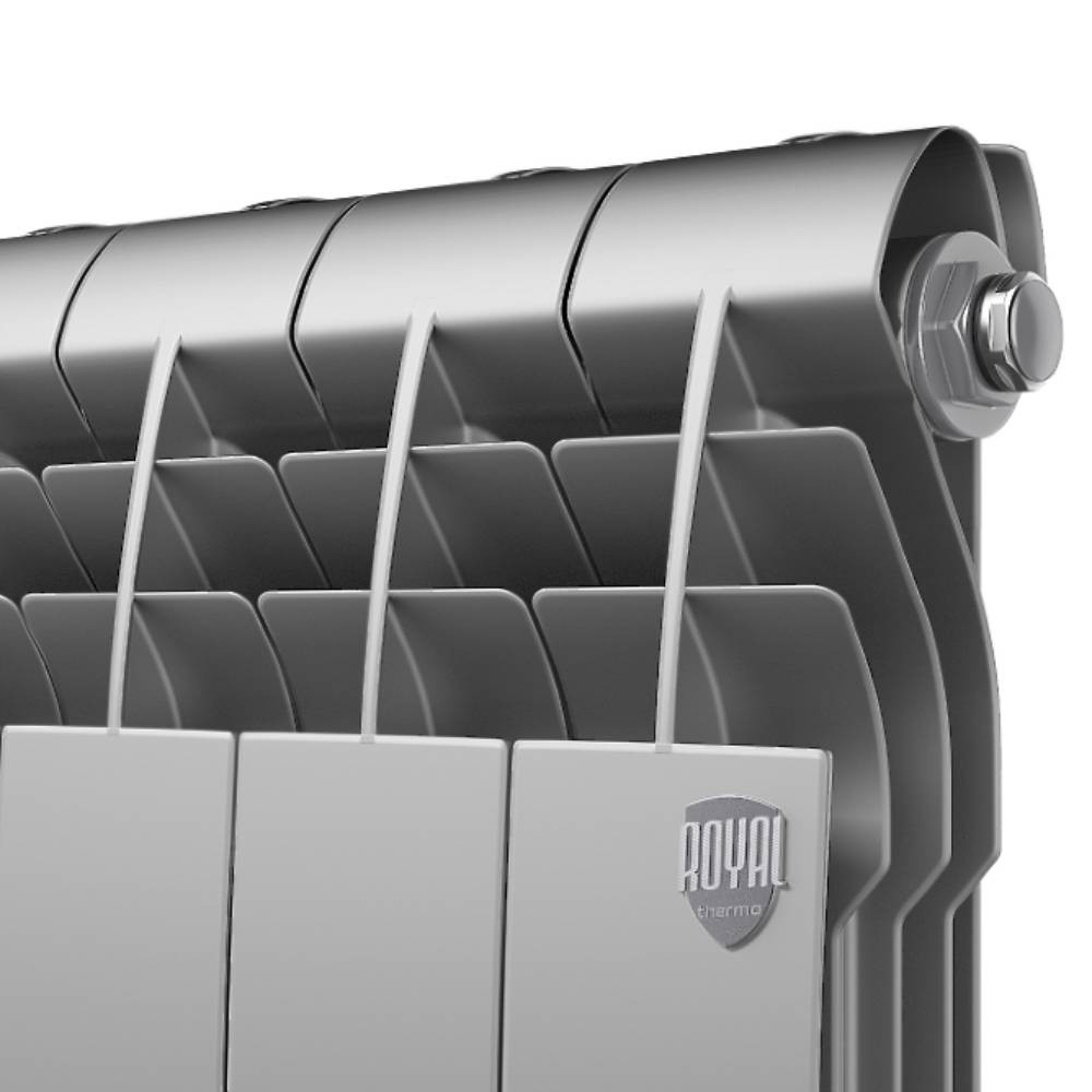 картинка Радиатор алюминиевый Royal Thermo Biliner Alum 500 Silver Satin 8 секций 