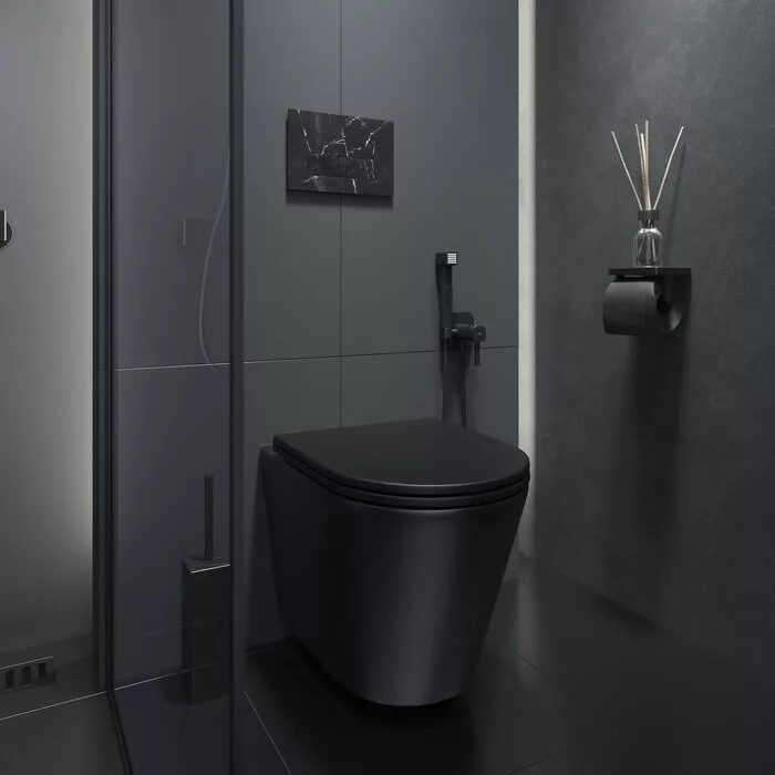 картинка Унитаз подвесной Iddis Calipso CALR3BMi25 черный 