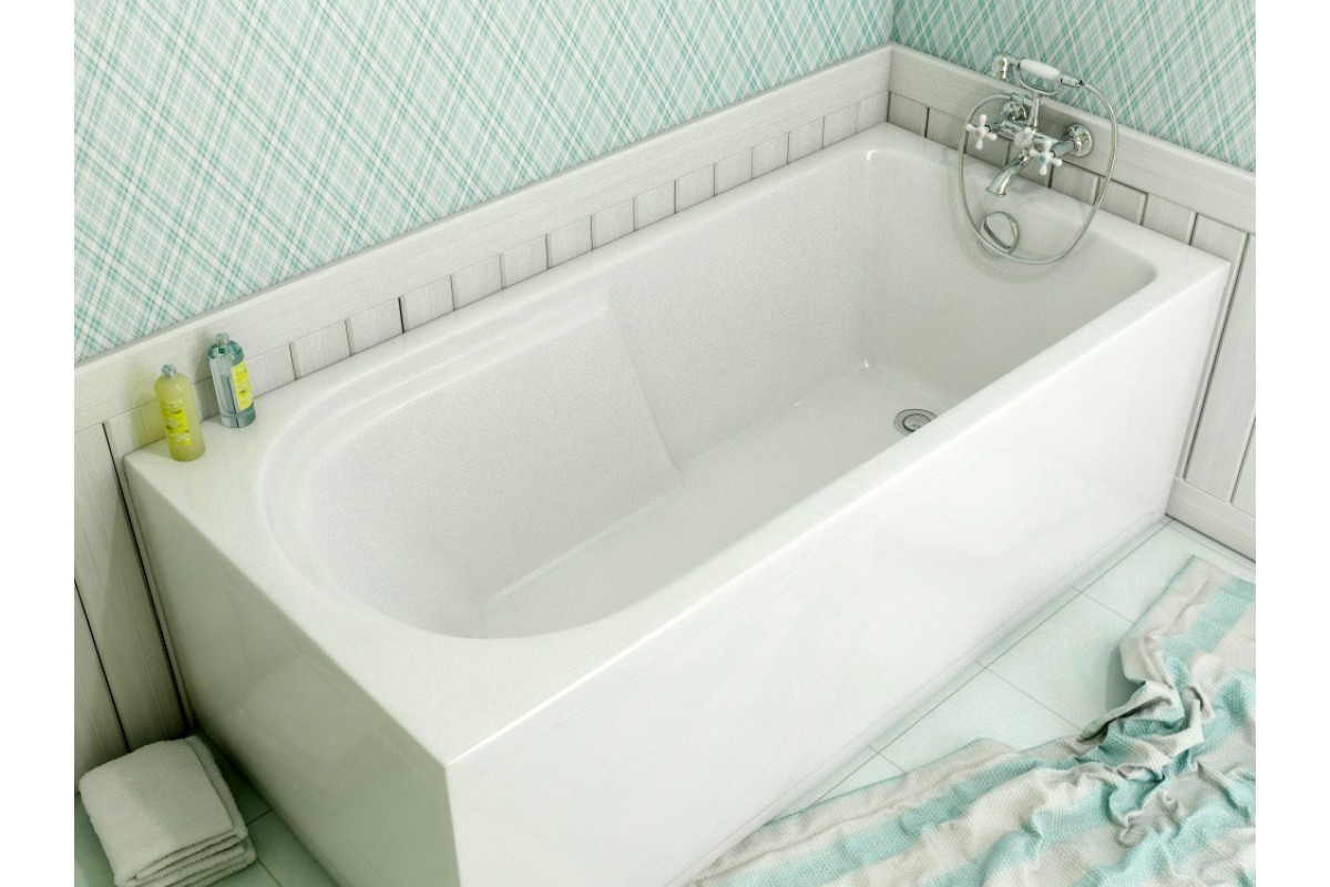 картинка Акриловая ванна  Relisan Eco Plus Сона 170х80 с каркасом и слив-переливом 