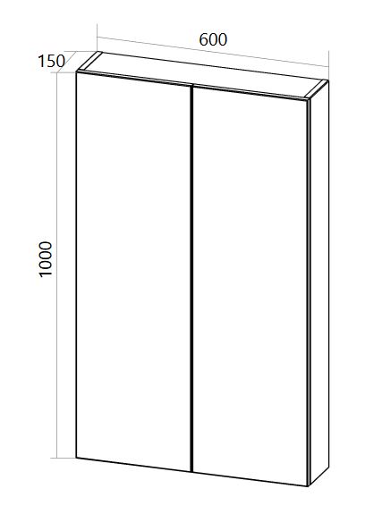 фото Шкаф 1Marka Gaula 60П 2д.White 