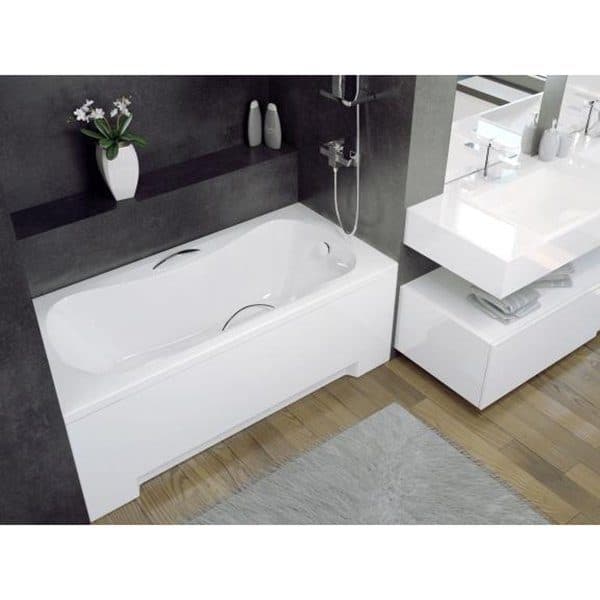 картинка Акриловая ванна Besco Aria Plus 130x70 с каркасом KMP13070 