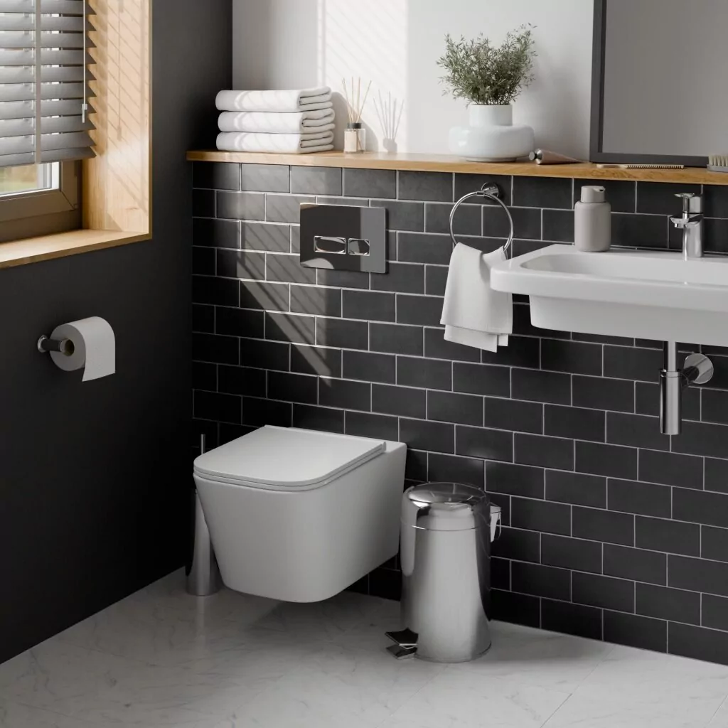 картинка Комплект 3 в 1 IBERICA BLANCA инсталляция с унитазом TOLEDO ALTO IB.TLA.234.1B1 клавишей хром глянцевый ESTI-R IB.B021.003.002 