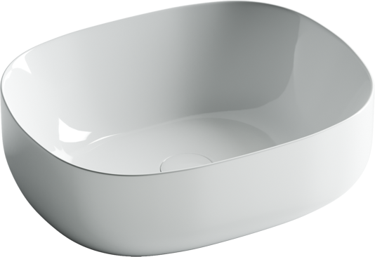 картинка Накладная раковина Ceramicanova Element CN6018 цвет белый 46х35 см 