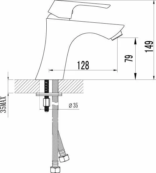 картинка Смеситель для раковины Lemark Unit LM4506C 