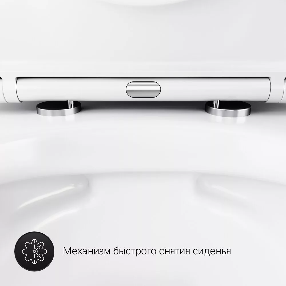 картинка Подвесной унитаз Am.Pm Sense C741701SC FlashClean с сиденьем микролифт 