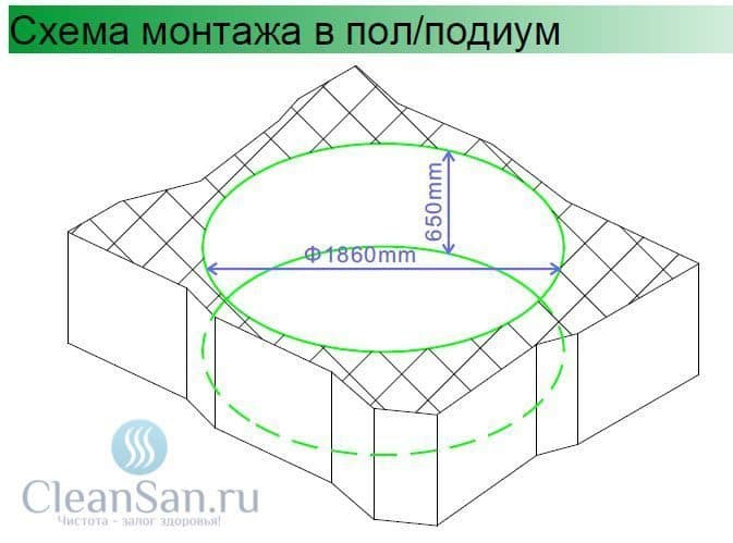 картинка Акриловая ванна Gemy G9090 K white 