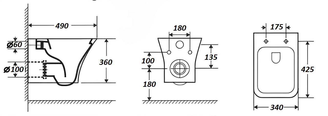 картинка Унитаз подвесной Cerutti SPA VETTORE Aria MW матовый белый CT9242 