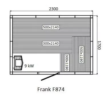 картинка Финская сауна Frank F873 