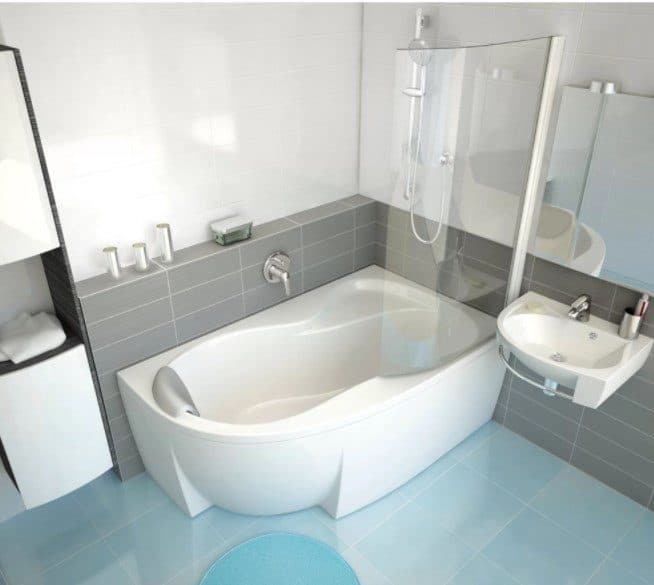 картинка Акриловая ванна Ravak Rosa 95 R 150 см 