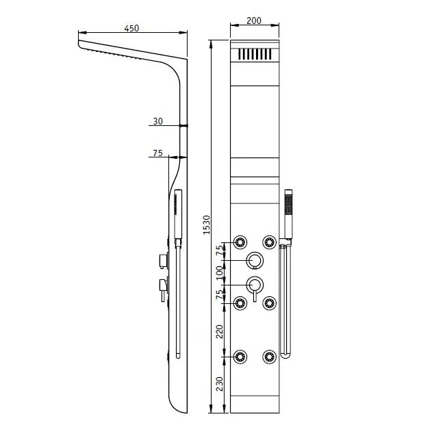 картинка Душевая панель RGW SP-02 21140102-03 