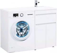 фото Тумба с раковиной Aquanet Токио 120 R белый (напольная, 1 ящик, 2 дверцы) арт. 00239210 