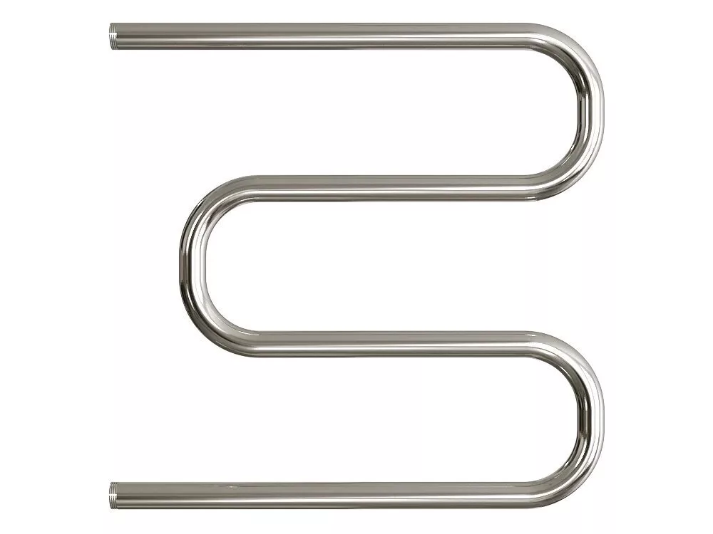 картинка Полотенцесушитель Двин M 60/60 1" Без полки Водяной К0, Полированный (4627086011285) 